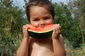 dsc_3224 Evan enjoying another piece of watermelon