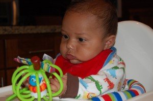 Max in his high chair
